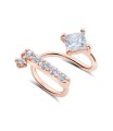 Beautiful CZ Silver Ear Cuff EC-1246